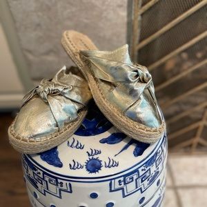 Old Navy- Metallic Gold Espidrilles